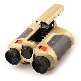 Night Scope Teropong 4 x 30mm Binoculars with Pop-Up Light - JYW-1226 - Golden