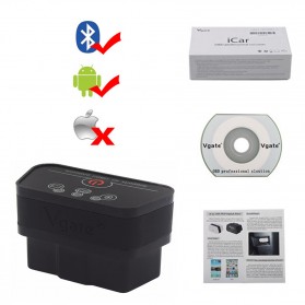 VGate ICAR 2 Car Diagnostic OBD2 ELM327 Bluetooth V1.7 - Black/Orange - 4