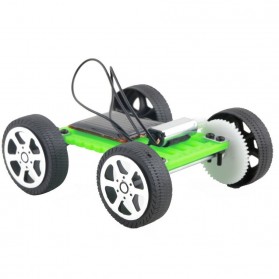 JMT Mini Solar Toy DIY Car Children Educational Puzzle IQ Robot - TM-103 - Green - 1