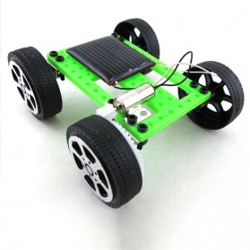 JMT Mini Solar Toy DIY Car Children Educational Puzzle IQ Robot - TM-103 - Green - 2