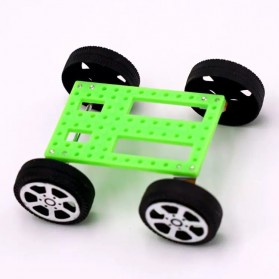 JMT Mini Solar Toy DIY Car Children Educational Puzzle IQ Robot - TM-103 - Green - 3