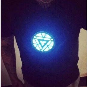 Flashing LED T-Shirt Iron Man Model 