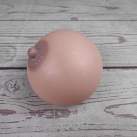 Squishy Anti Stress Ball Bentuk Breast Baby Feeding - TT - Brown - 2