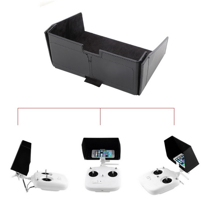 FPV Monitor Sunshade Sun Hood for Smartphone 5 Inch Black