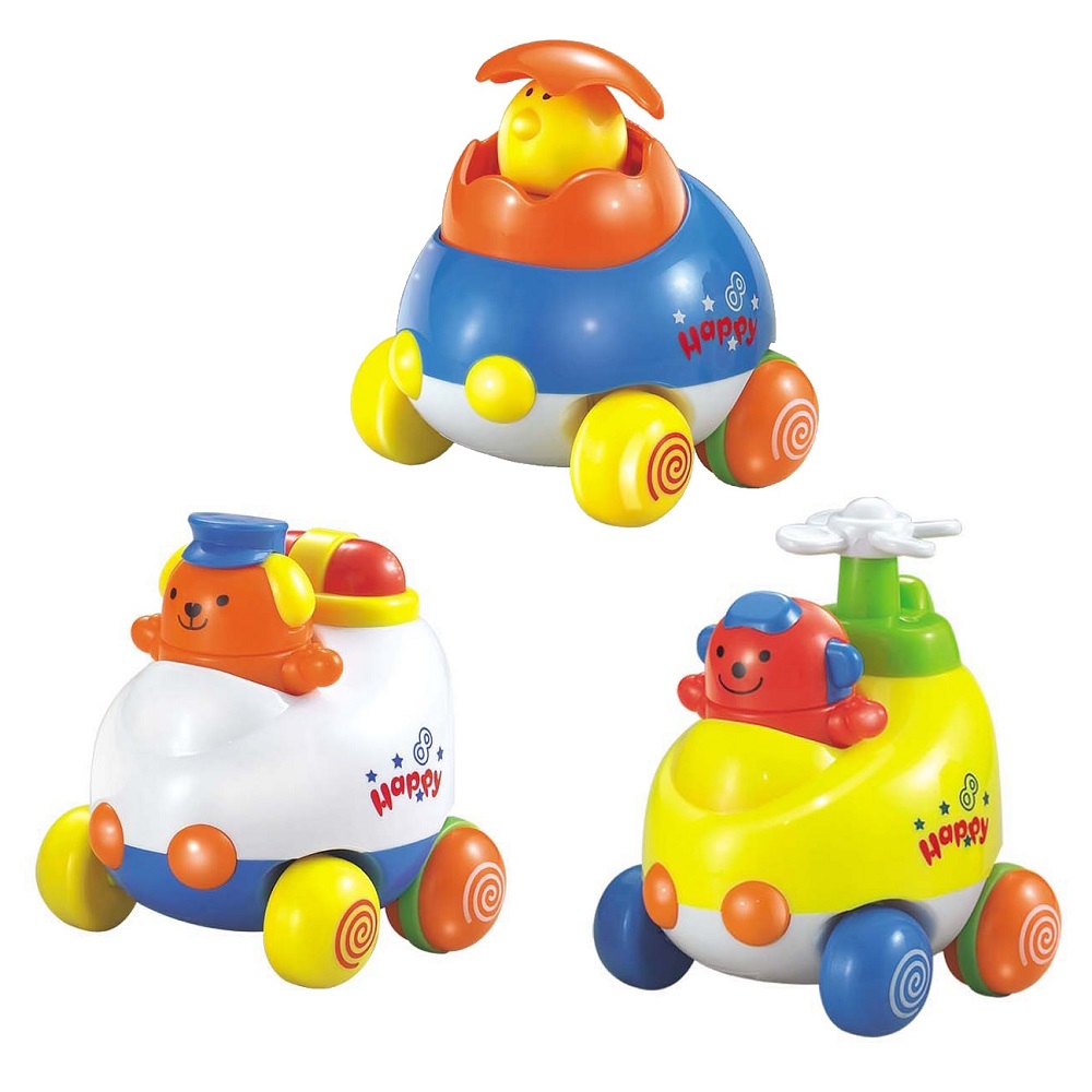 Educational Fun Car Balls ABC Three Mixed Kids Toys Model 3 Blue