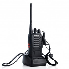 Retevis Walkie Talkie 2 Way Radio 16 Channel UHF400-470MHz 1PCS - H-777 - Black - 1