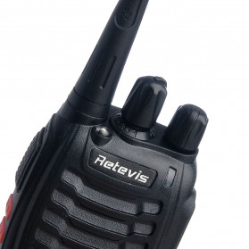 Retevis Walkie Talkie 2 Way Radio 16 Channel UHF400-470MHz 1PCS - H-777 - Black - 2