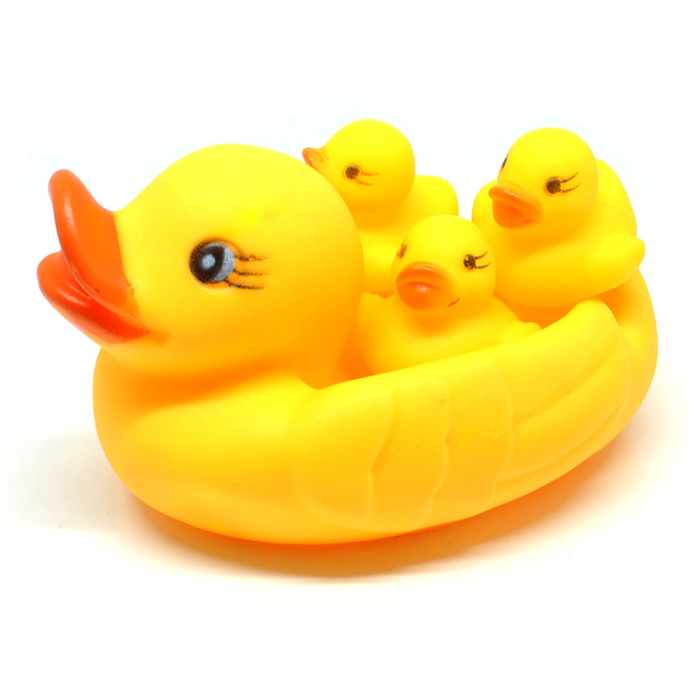Baby Water Floating Duck Toy Mainan  Bebek Yellow 