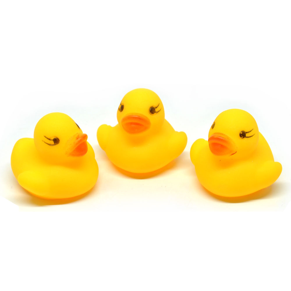 Baby Water Floating Duck Toy Mainan  Bebek Yellow 