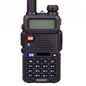 Taffware Walkie Talkie Dual Band 5W 128CH UHF+VHF - BF-UV-5R - Black - 3