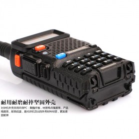 Taffware Walkie Talkie Dual Band 5W 128CH UHF+VHF - BF-UV-5R - Black - 6