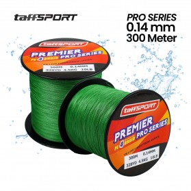 TaffSPORT Benang Pancing Premier Pro Series Braided Thick 0.14mm 300 Meter - Green - 2