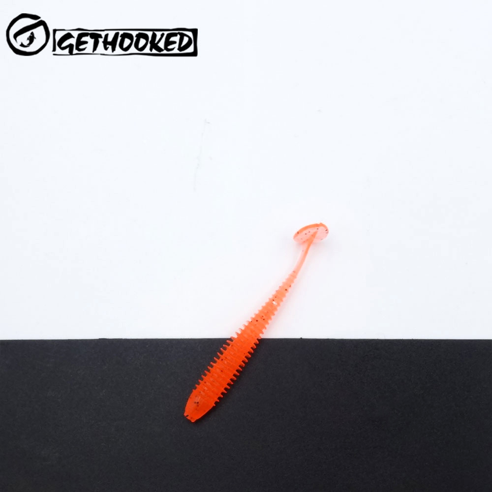 Pesca Umpan Pancing Ulat Cacing Artifisial 10 PCS - Orange
