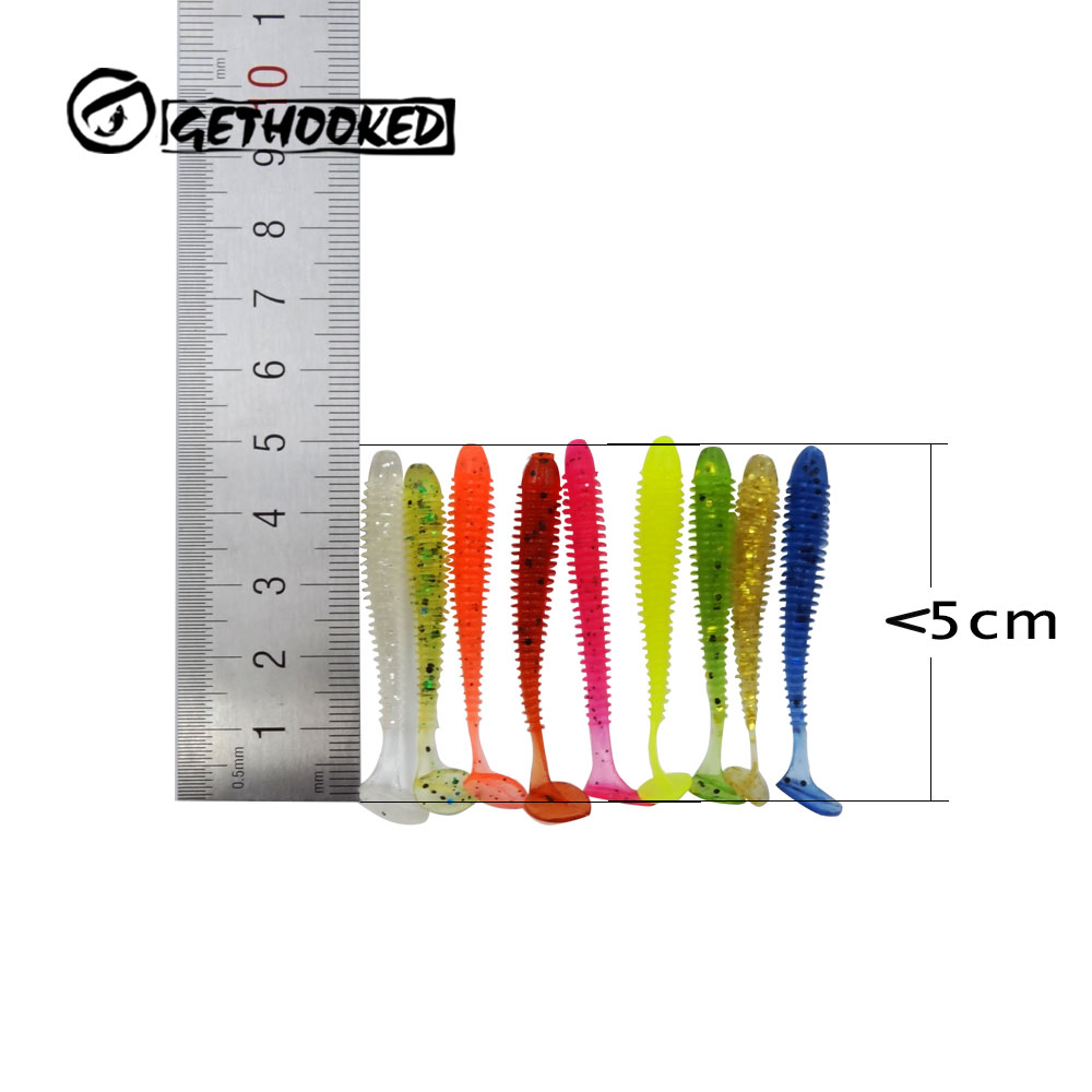 Pesca Umpan Pancing Ulat Cacing Artifisial 10 PCS    - Golden