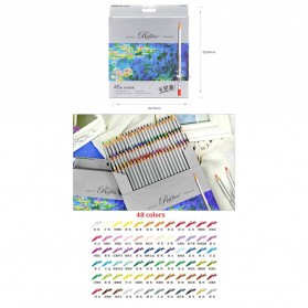 Marco Raffine Pensil Warna Drawing Sketches 48 Colors - Multi-Color - 2