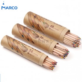 Marco Pensil Warna Graffiti dengan Rautan Pensil 48 Warna - Multi-Color - 1