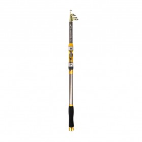 Yuelong Joran Pancing Antena Portable Carbon Fiber Sea Fishing Rod 2.7M 6 Section - Gray
