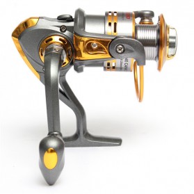 Debao Gulungan Pancing DB6000A Metal Fishing Spin Reel 10 Ball Bearing - Golden - 3