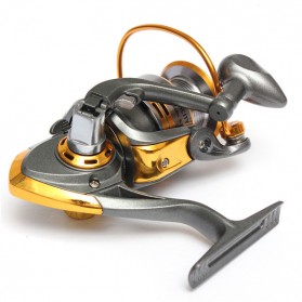 Debao Gulungan Pancing DB6000 Metal Fishing Spinning Reel 10 Ball Bearing - Golden - 5