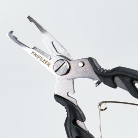 KNIFEZER Tang Kail Pancing Stainless Steel Fishing Hook Remover - J1352 - Black - 1