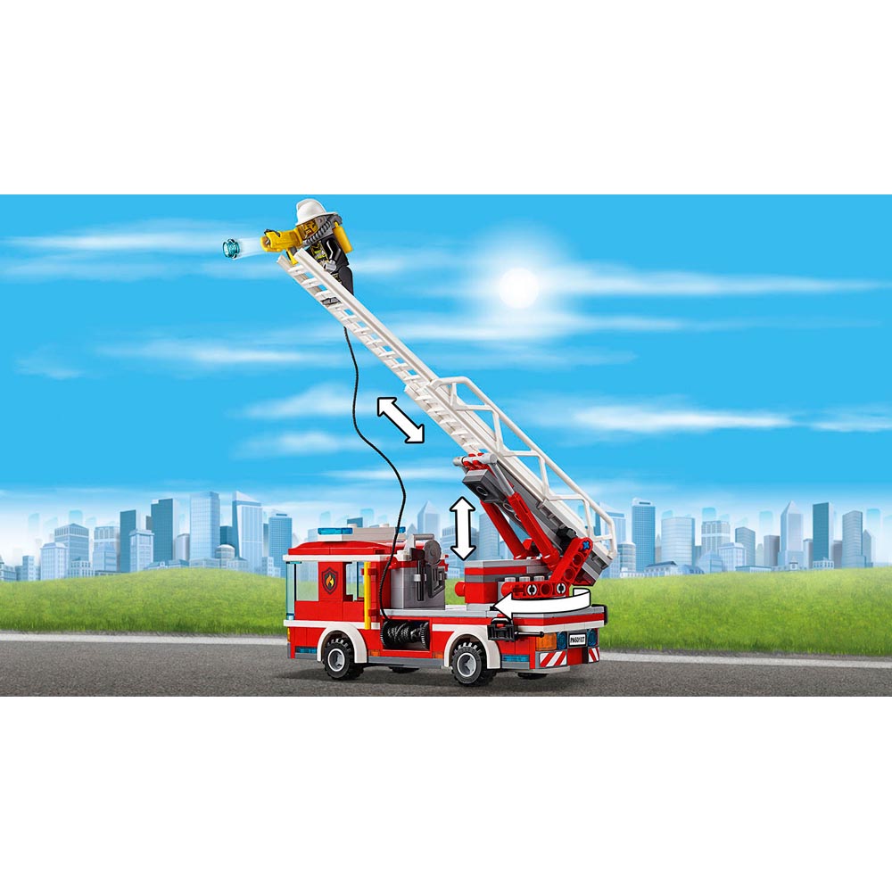 Lego City Fire Ladder Truck 60107 JakartaNotebook com Lego City Fire Ladder Truck 60107 JakartaNotebook com