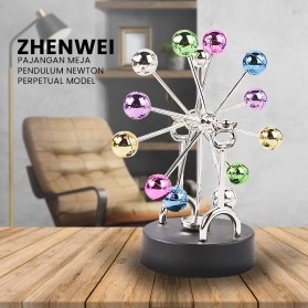 Zhenwei Pajangan Meja Pendulum Perpetual Debate Newton Model Ferris Wheel - Black