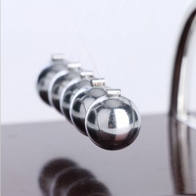 Balance Ball Pajangan Meja Pendulum Newton Model T Size S - LX013 - Brown - 6