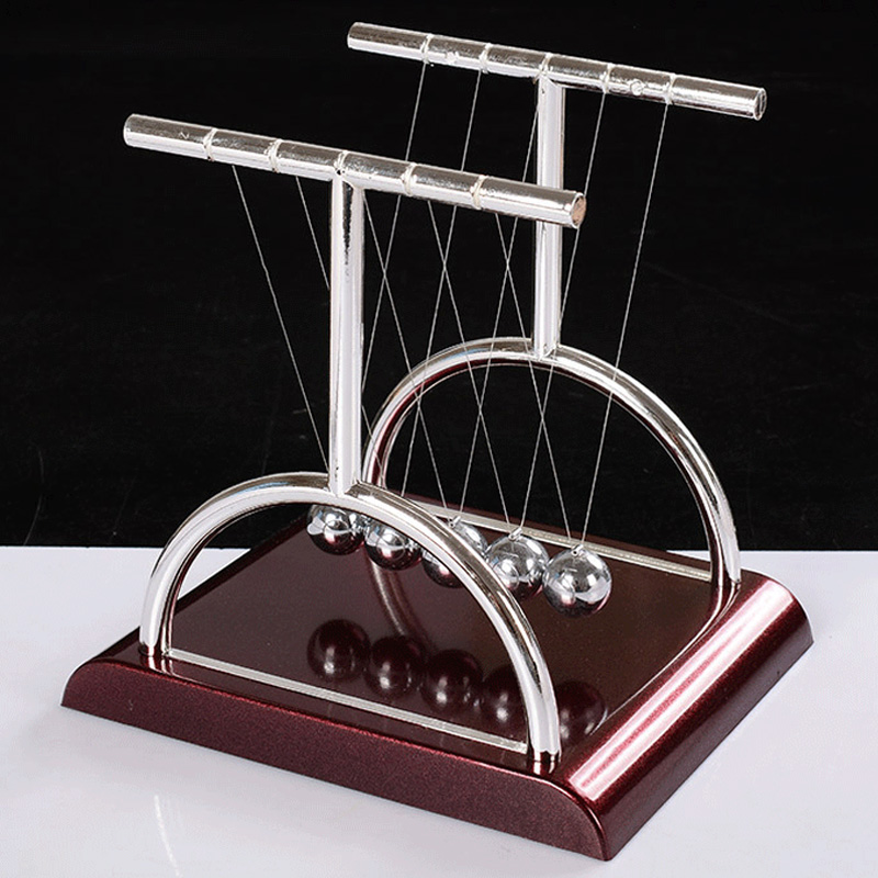  Pajangan  Meja  Pendulum Newton Model  T Size S Brown 