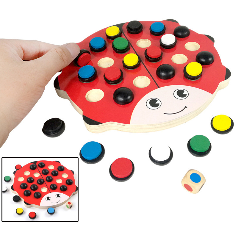 Papan Permainan Asah Otak Daya Ingat Model Kumbang - Multi-Color