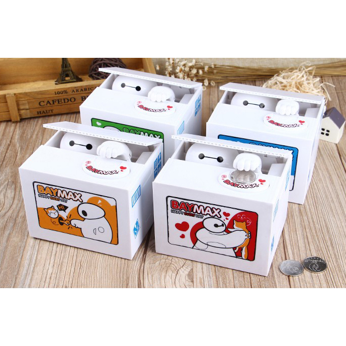 Celengan Koin Stealing Baymax - Green - JakartaNotebook.com