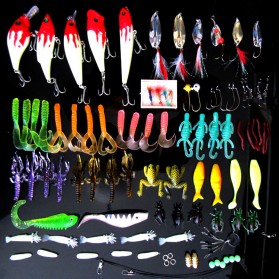 LIXADA Umpan Pancing Ikan Set Fishing Bait Kit-33 100 PCS - DWS230 - Multi-Color - 1