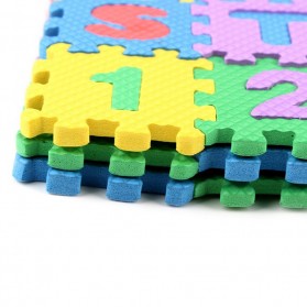 Jin Wa Wa Puzzle Foam Aplhabet & Angka 36 PCS - Multi-Color - 3