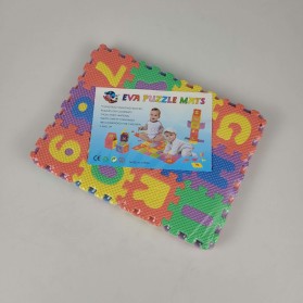 Jin Wa Wa Puzzle Foam Aplhabet & Angka 36 PCS - Multi-Color - 7