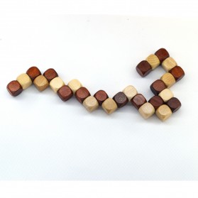 3D Wood Puzzle Model Magic Cube - 3