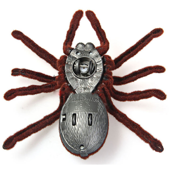 Mainan Prank Laba-Laba dengan Remot Kontrol - Brown