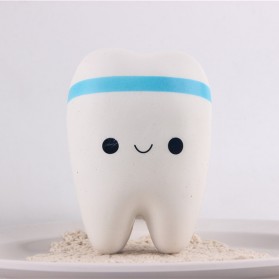 Squishy Anti Stress Bentuk Gigi - White/Blue - JakartaNotebook.com