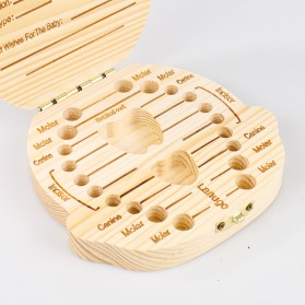 Kotak Tempat Gigi Susu Bayi Baby Teeth Wood Box Model Bayi Perempuan - 4