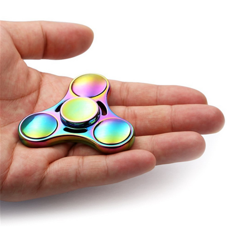 Rainbow Tri Fidget Spinner - Multi-Color - JakartaNotebook.com