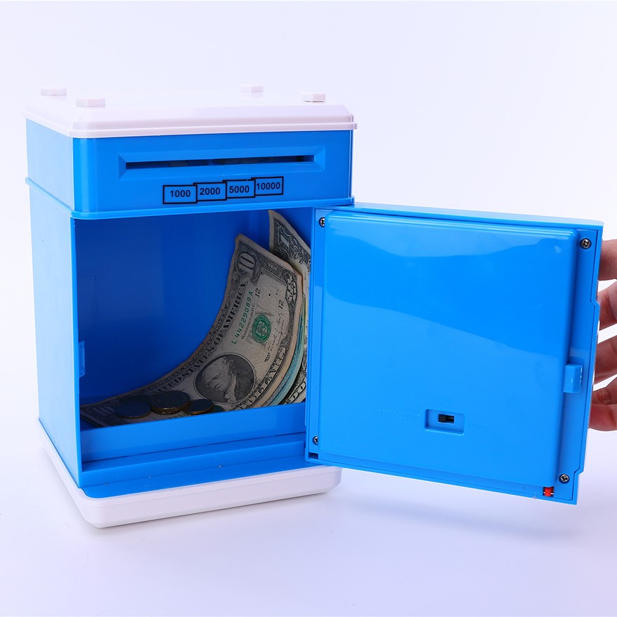 celengan mini atm koin dan kertas black celengan mini atm koin dan kertas black