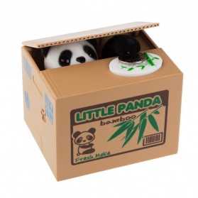 Celengan Panda Steal Money Little Panda Piggy Bank - MM8807-1 - White