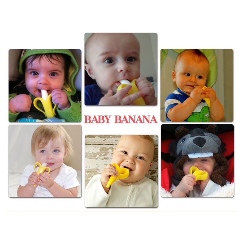 Mainan Gigitan Bayi Toothbrush Baby Teether - Yellow 