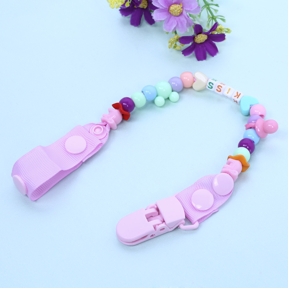 Tali Klip Dot Empe ng Bayi Pacifier Clip - Multi-Color