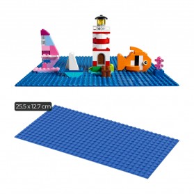 Alas Papan LEGO Baseplate Brick 16 x 32 Dots - 8801 - Blue