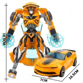 Jinjiang Mainan Mobil Action Figure Transformer - JJ601A - Yellow