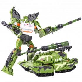 Mainan Kendaraan - Jinjiang Mainan Mobil Action Figure Transformer - JJ601A - Green