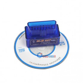 Super MINI Bluetooth OBD2 V2.1 Automotive Test Tool - ELM327 - Blue - 2