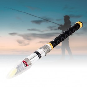 Yong Yi Joran Pancing Antena Portable Carbon Fiber Mini Pocket Fishing Rod 2.4 M - DK3000 - Black