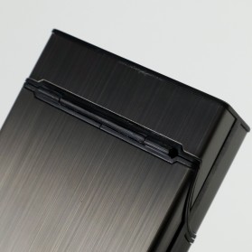 Firetric Kotak Bungkus Rokok Elegan Aluminium Cigarette Case - YH006 - Black - 4