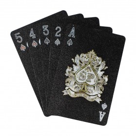Kartu Poker Remi Plastik Anti Air Waterproof - K8356 - Black