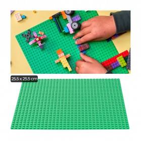 KAZI Base Plate LEGO Building Blocks 25.5 x 25.5 cm - HQB1143 - Green